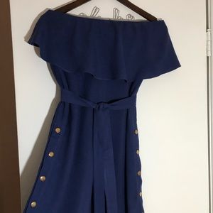 💙Comfy and cozy Lulus blue Jumpsuit M size Brand New with a tag 💙